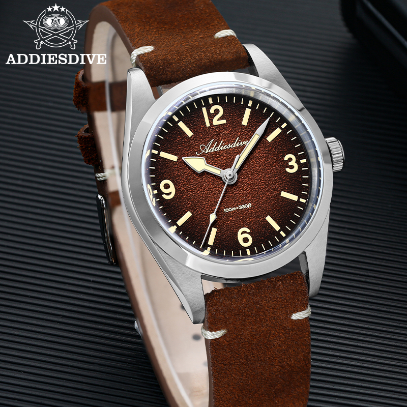 ADDIESDIVE Japan 2035 Super Lu - Suede Strap Watch บทวิจารณ์และราคา