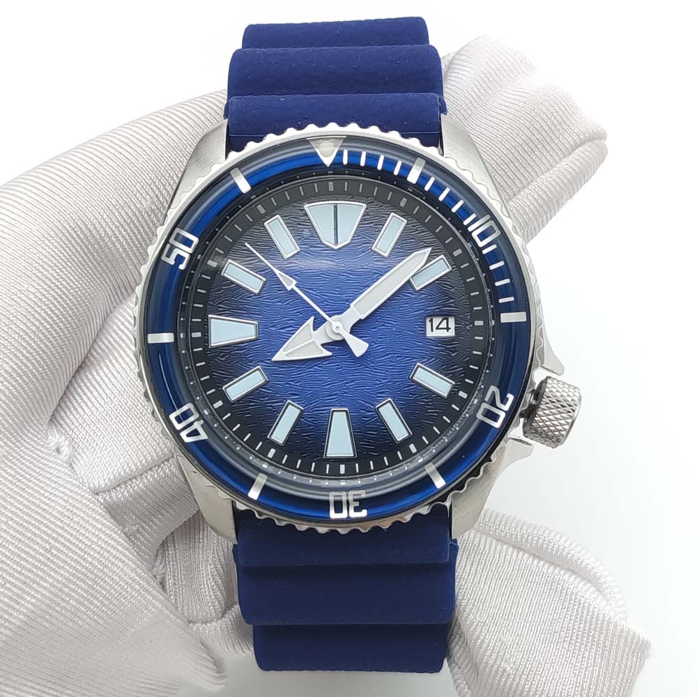 Business 41MM NH36 Automatic M - Rubber Strap Diver บทวิจารณ์และราคา
