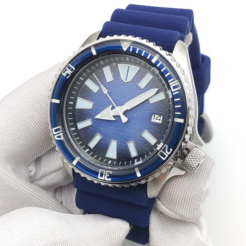 Business 41MM NH36 Automatic M - Rubber Strap Diver บทวิจารณ์และราคา
