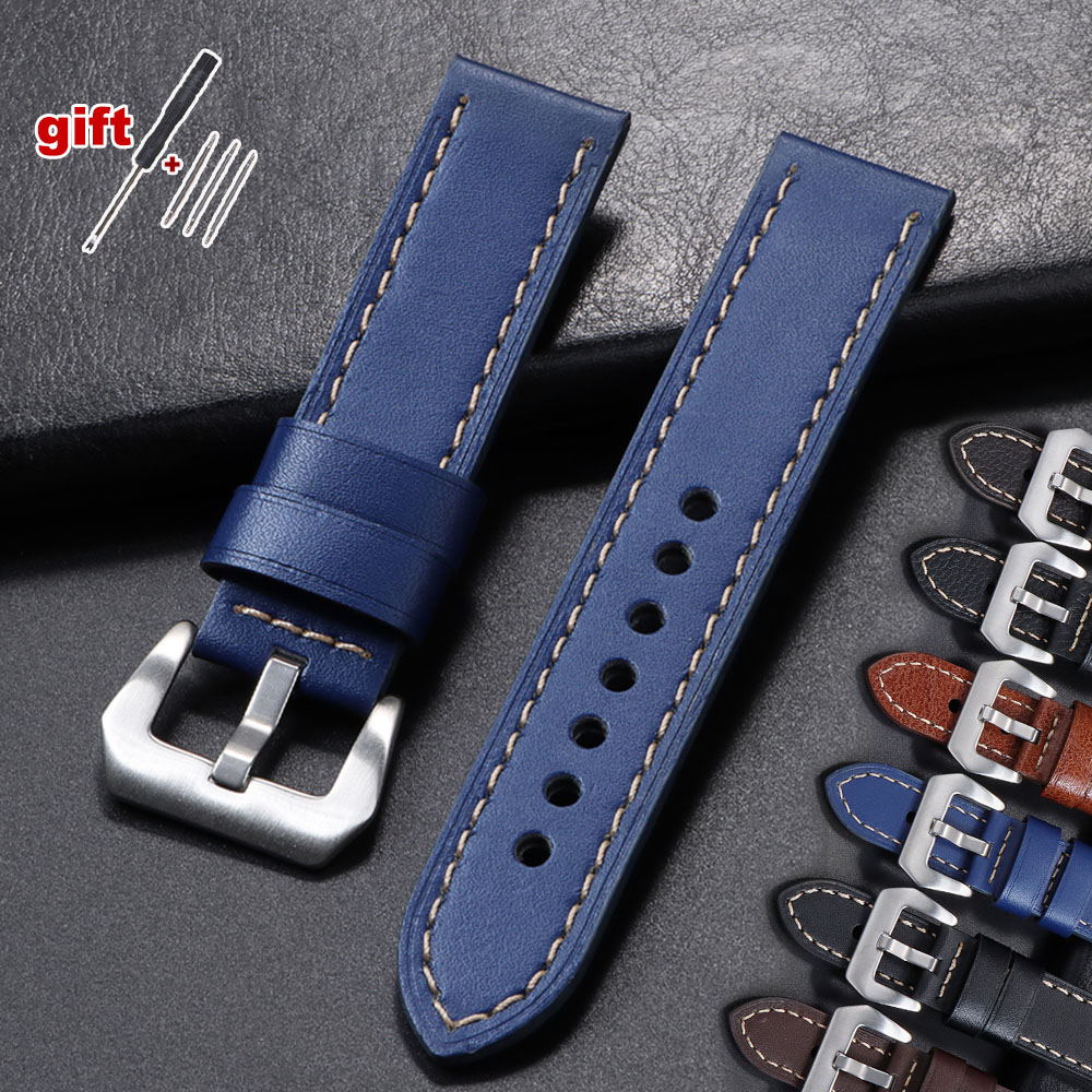 18mm 20mm 22mm 24mm Genuine Le - Suede Strap Watch บทวิจารณ์และราคา