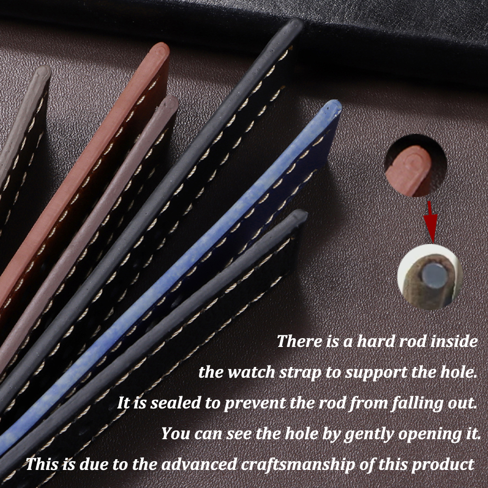 18mm 20mm 22mm 24mm Genuine Le - Suede Strap Watch บทวิจารณ์และราคา