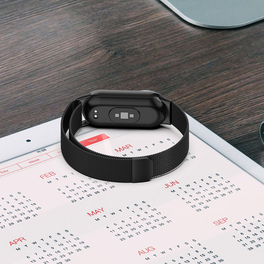 Strap For Xiaomi Mi Band 8 9 a - Milanese Loop Magnetic บทวิจารณ์และราคา