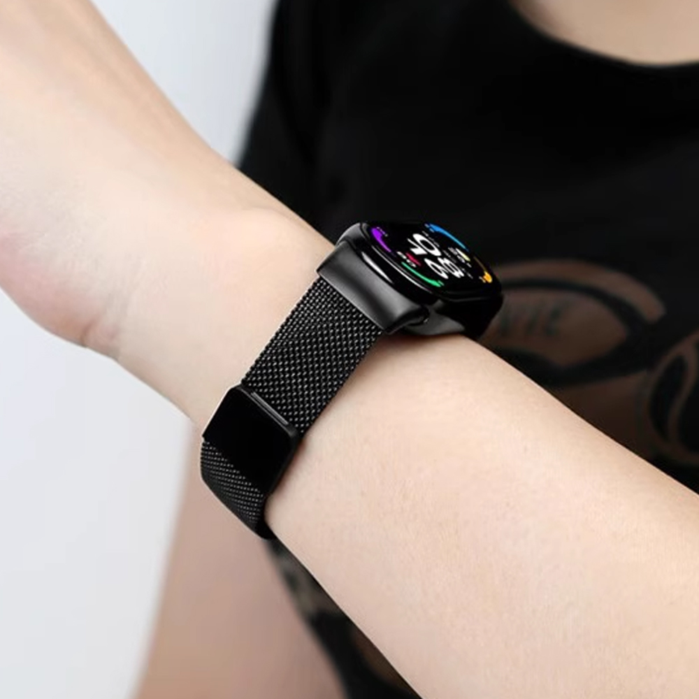 Strap For Xiaomi Mi Band 8 9 a - Milanese Loop Magnetic บทวิจารณ์และราคา