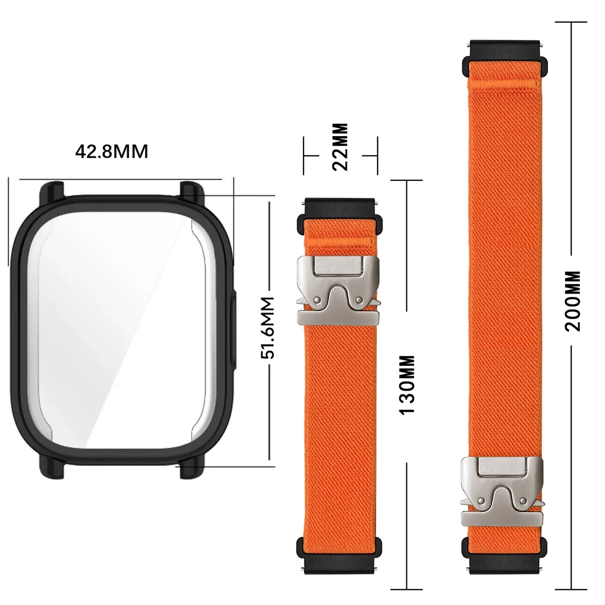 Nylon Straps+ TPU case for Red - Parachute Strap Elastic บทวิจารณ์และราคา