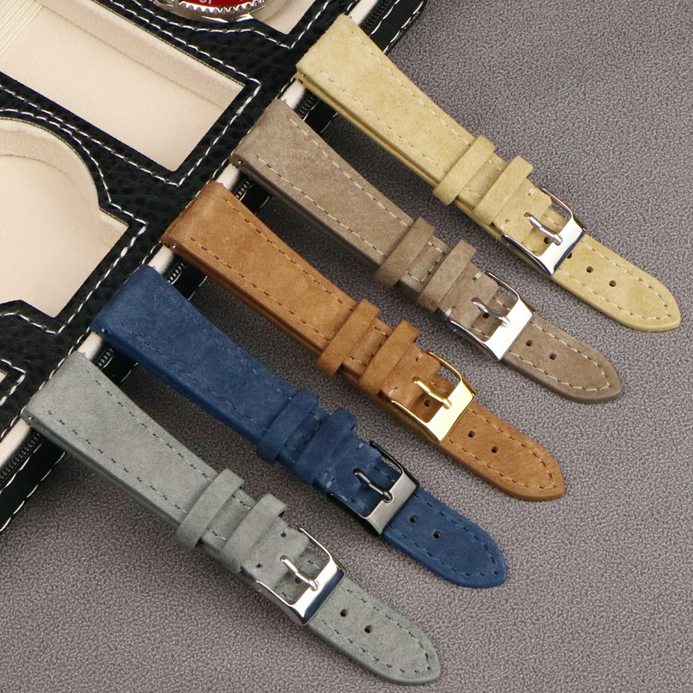 Premium Leather Suede Watch St - Suede Strap Watch บทวิจารณ์และราคา
