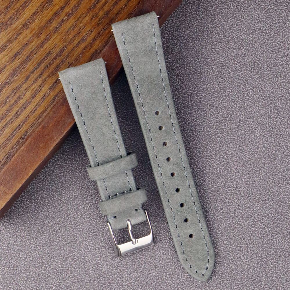 Premium Leather Suede Watch St - Suede Strap Watch บทวิจารณ์และราคา