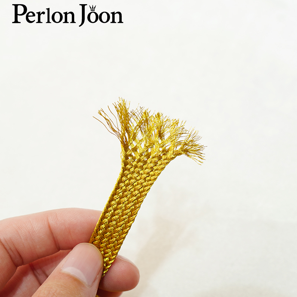 10yards Gold  thread strap web - Perlon Strap Woven บทวิจารณ์และราคา