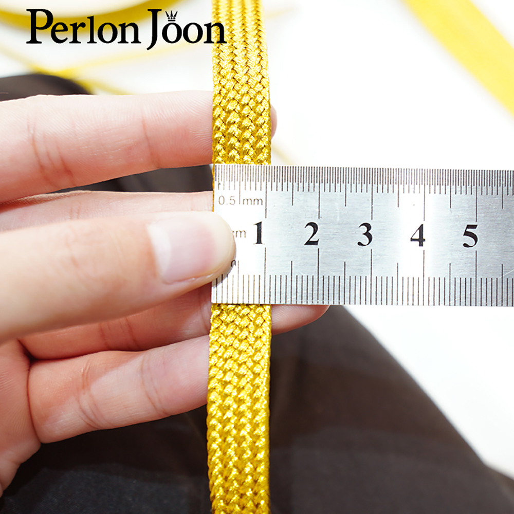 10yards Gold  thread strap web - Perlon Strap Woven บทวิจารณ์และราคา