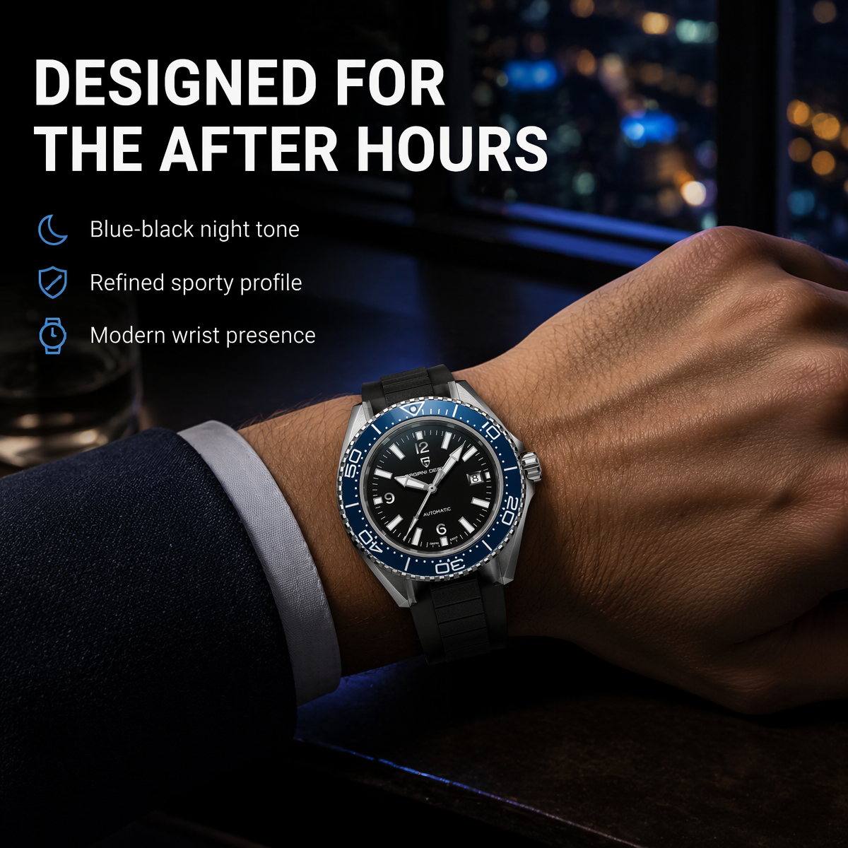 Pagani Design New Men's Mechan - Rubber Strap Diver บทวิจารณ์และราคา