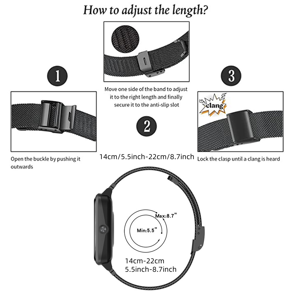 Metal Bands for OPPO Watch 41m - Mesh Strap Metal บทวิจารณ์และราคา