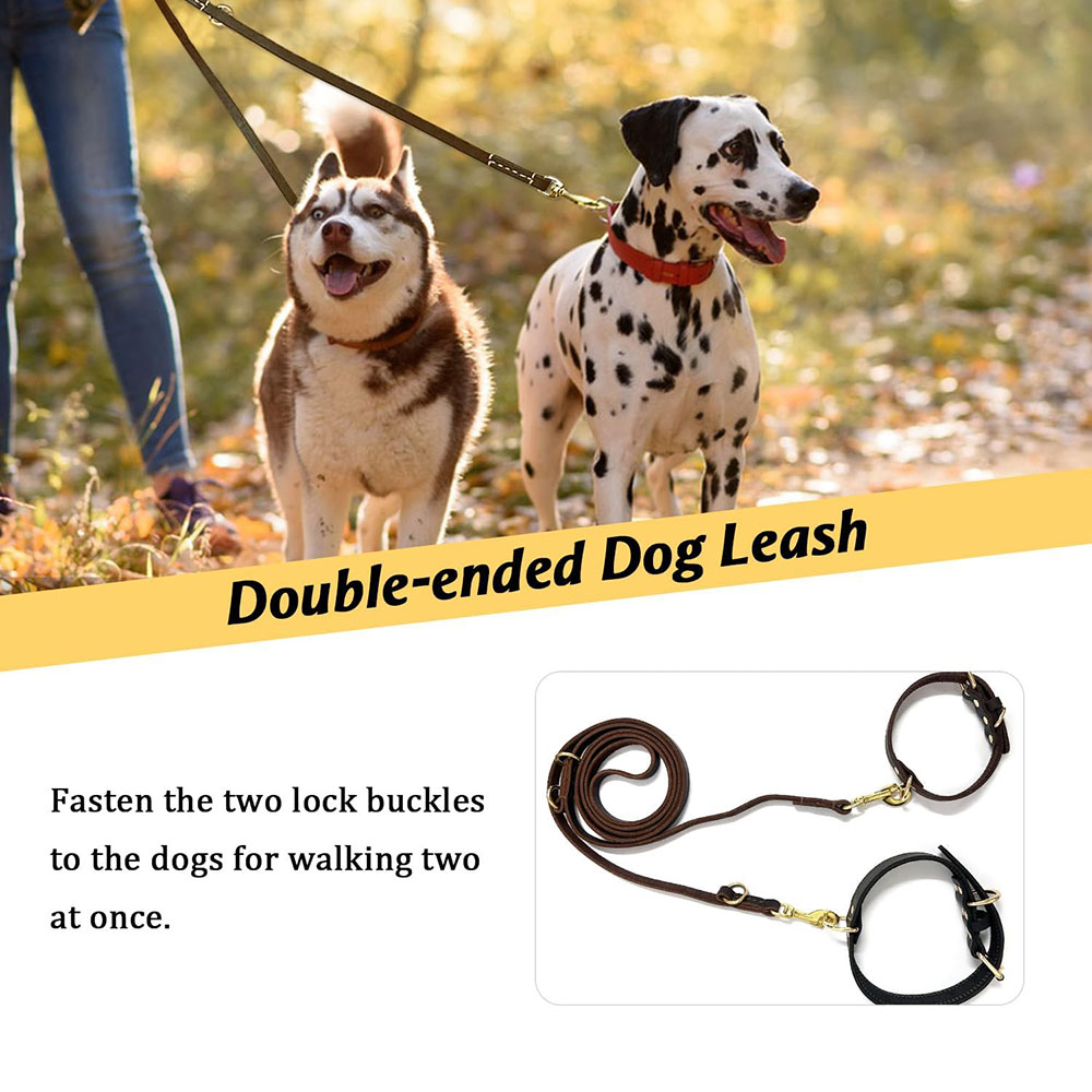 Multi Function Leather Dog Lea - Leather Strap Quick Release บทวิจารณ์และราคา