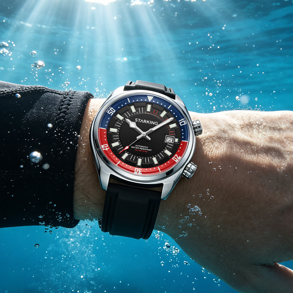 STARKING Men's Automatic 8215  - Rubber Strap Diver บทวิจารณ์และราคา