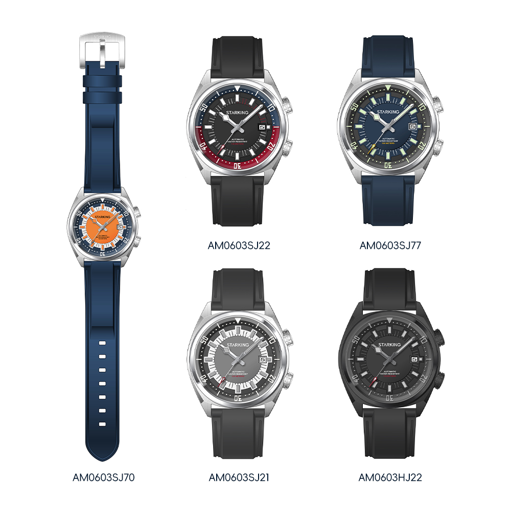 STARKING Men's Automatic 8215  - Rubber Strap Diver บทวิจารณ์และราคา
