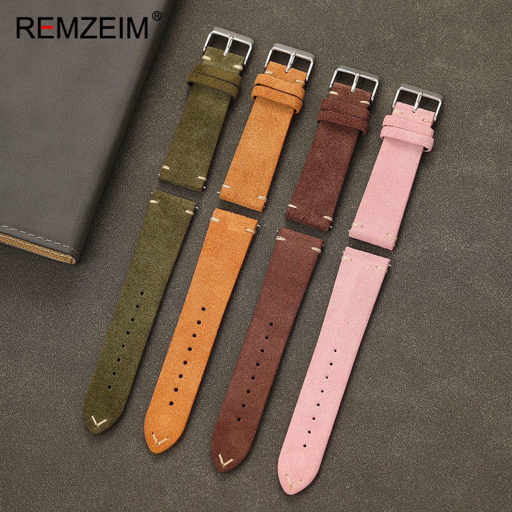 Unisex Suede Leather Watch Bel - Suede Strap Watch บทวิจารณ์และราคา