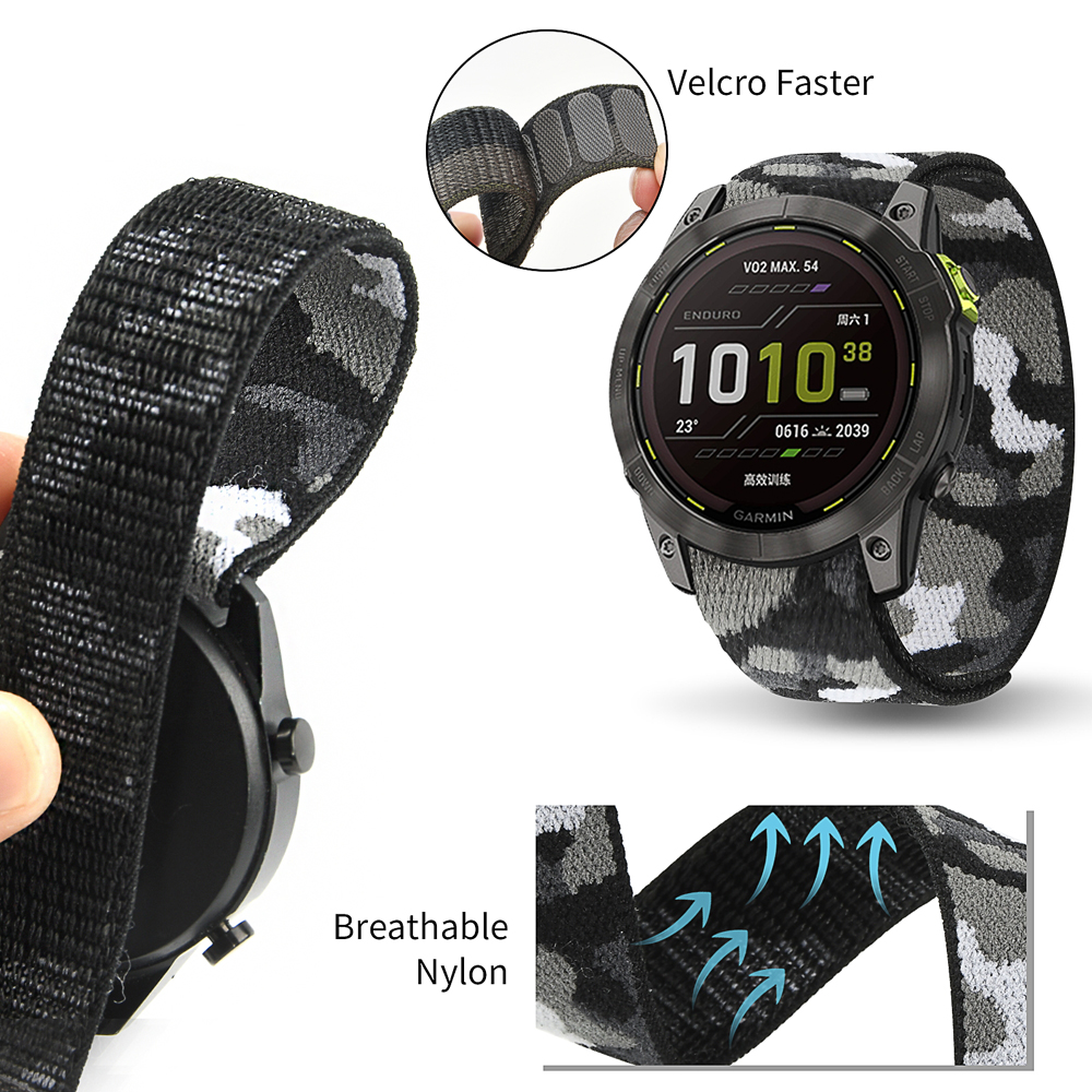 22mm 26mm Nylon QuickFit Strap - Sport Loop Velcro บทวิจารณ์และราคา