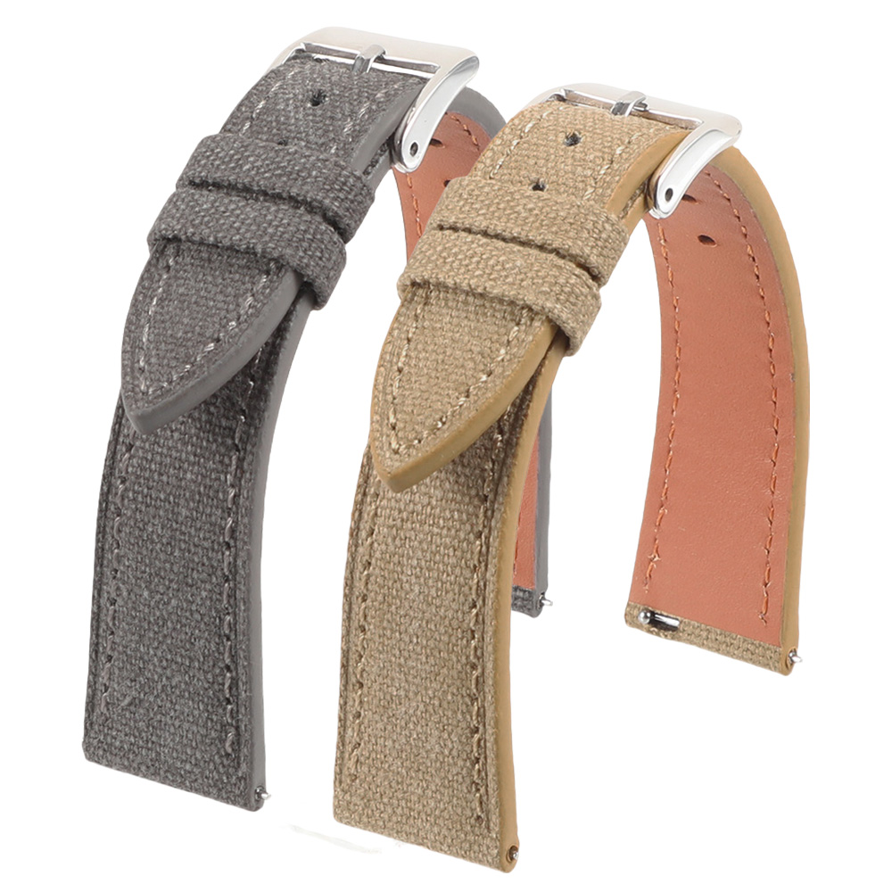 Handcrafted Slim Watch Strap 2 - Canvas Strap Watch บทวิจารณ์และราคา