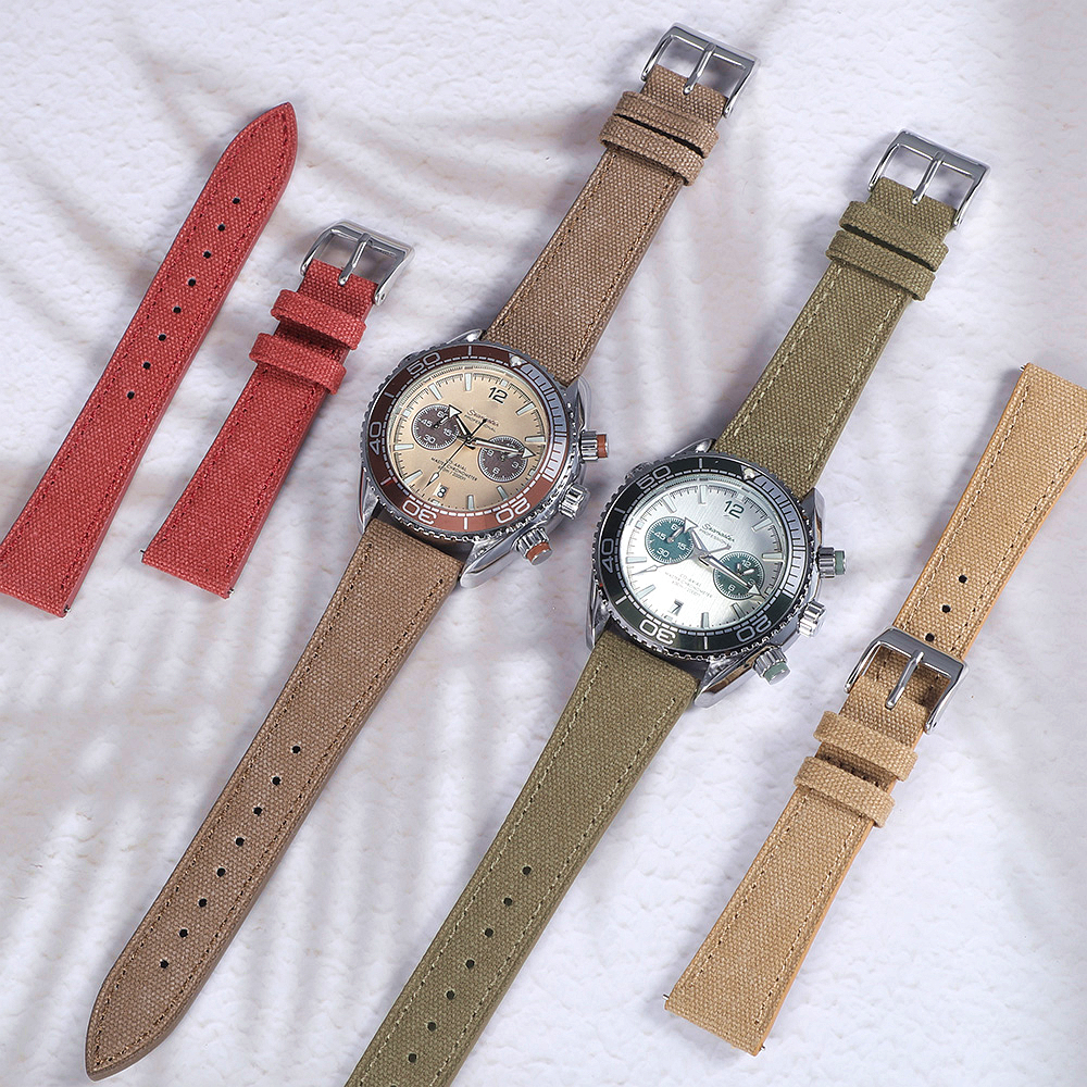 Handcrafted Slim Watch Strap 2 - Canvas Strap Watch บทวิจารณ์และราคา