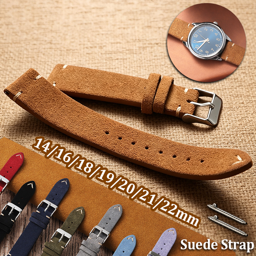 14 16 18 19 20 21 22mm Quick R - Suede Strap Watch บทวิจารณ์และราคา