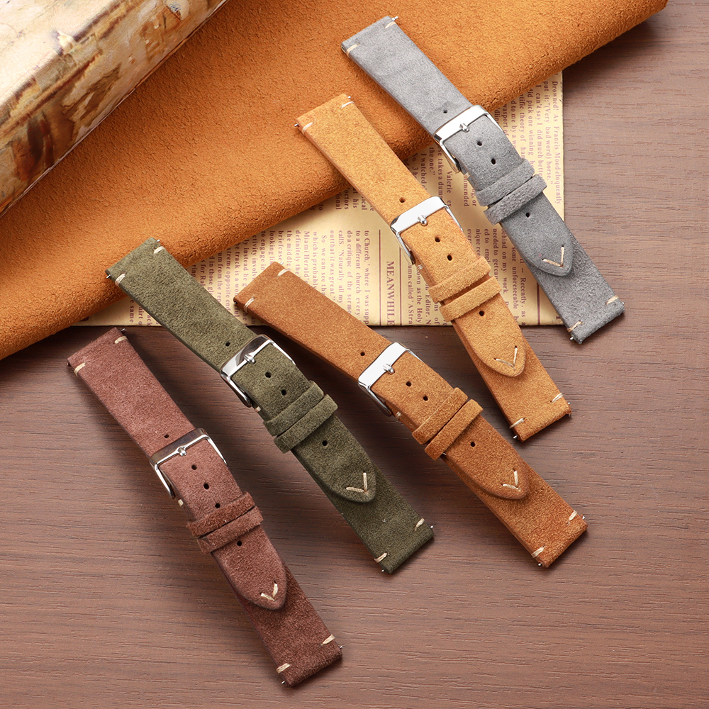 14 16 18 19 20 21 22mm Quick R - Suede Strap Watch บทวิจารณ์และราคา