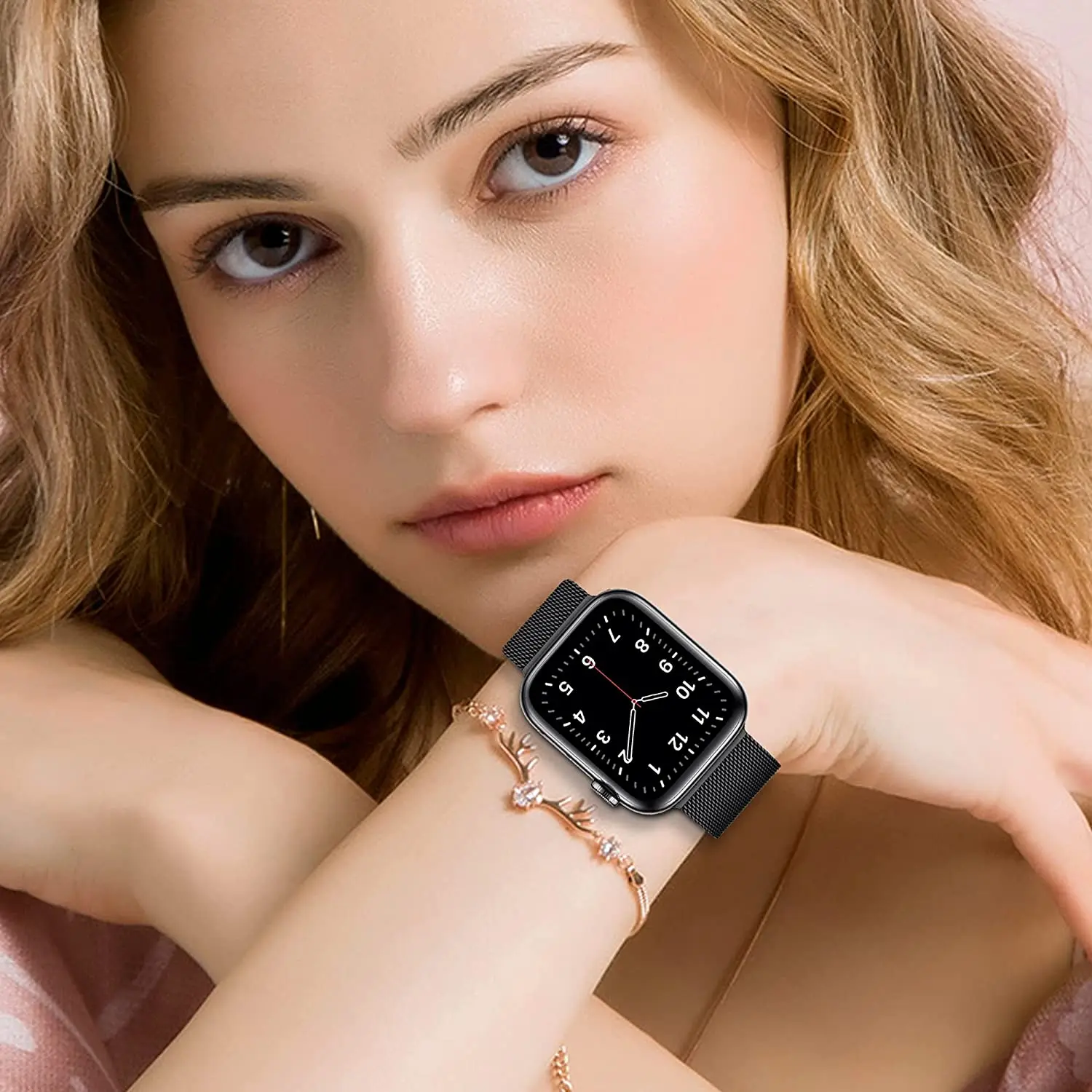 Milanese Loop Band for Apple w - Milanese Loop Magnetic บทวิจารณ์และราคา