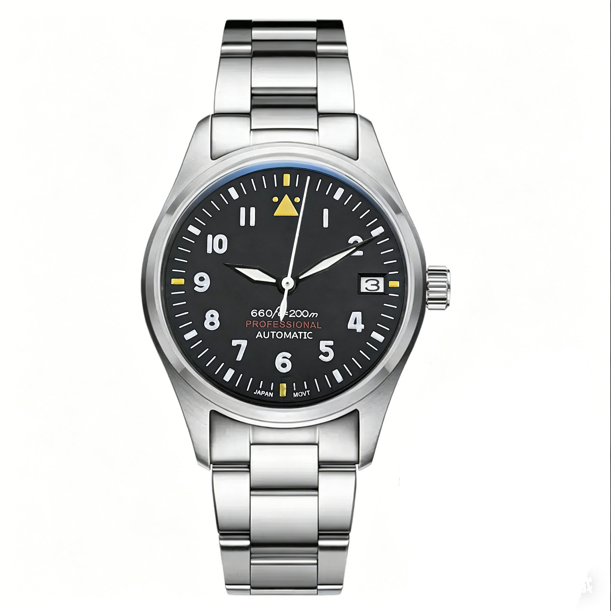 Custom LOGO 36mm 39mm Pilot Wa - Stainless Bracelet Diver บทวิจารณ์และราคา