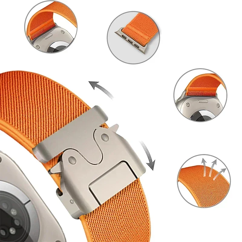 Parachute Strap for Apple Watc - Parachute Strap Elastic บทวิจารณ์และราคา