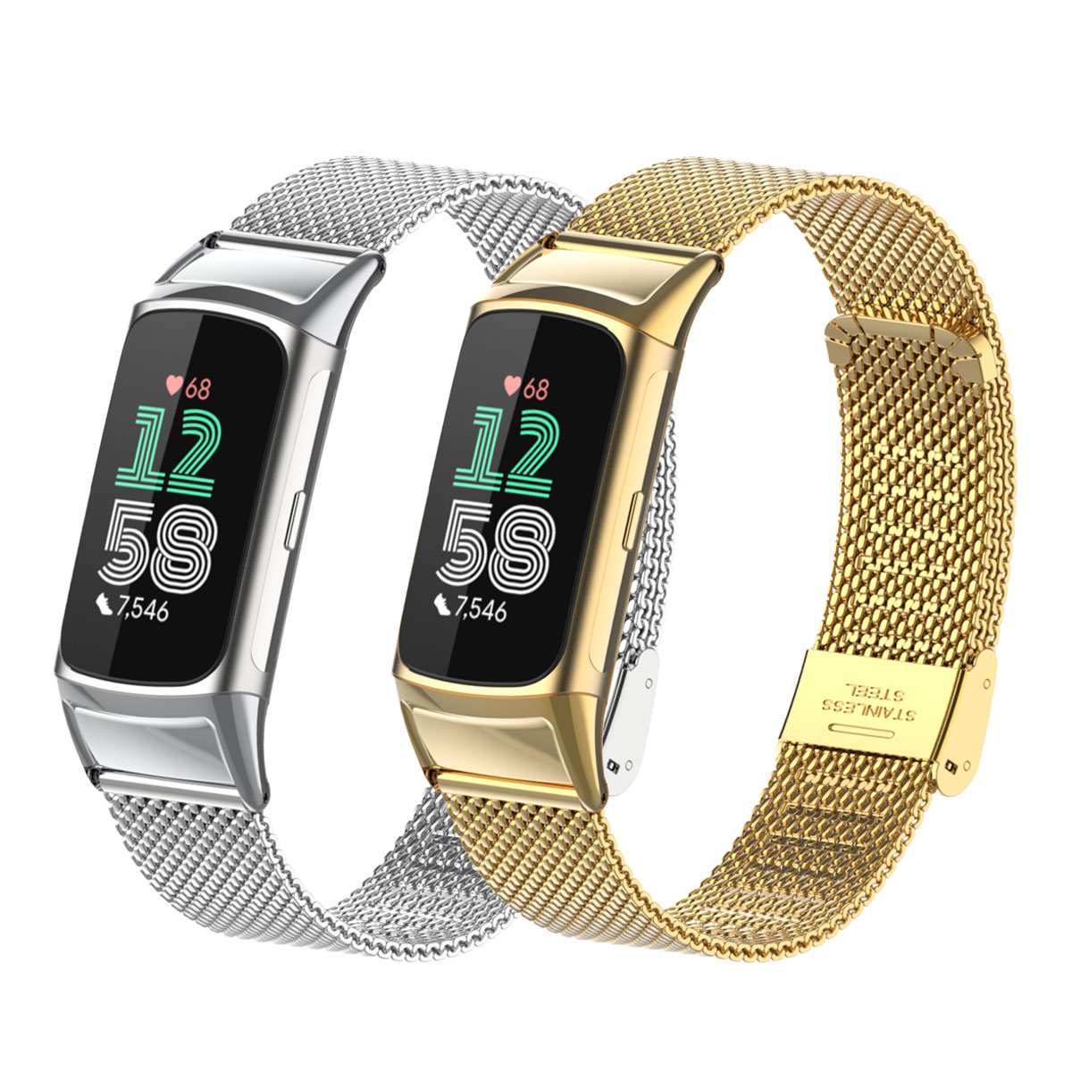 Suitable for Fitbit Charge 5/6 - Mesh Strap Metal บทวิจารณ์และราคา