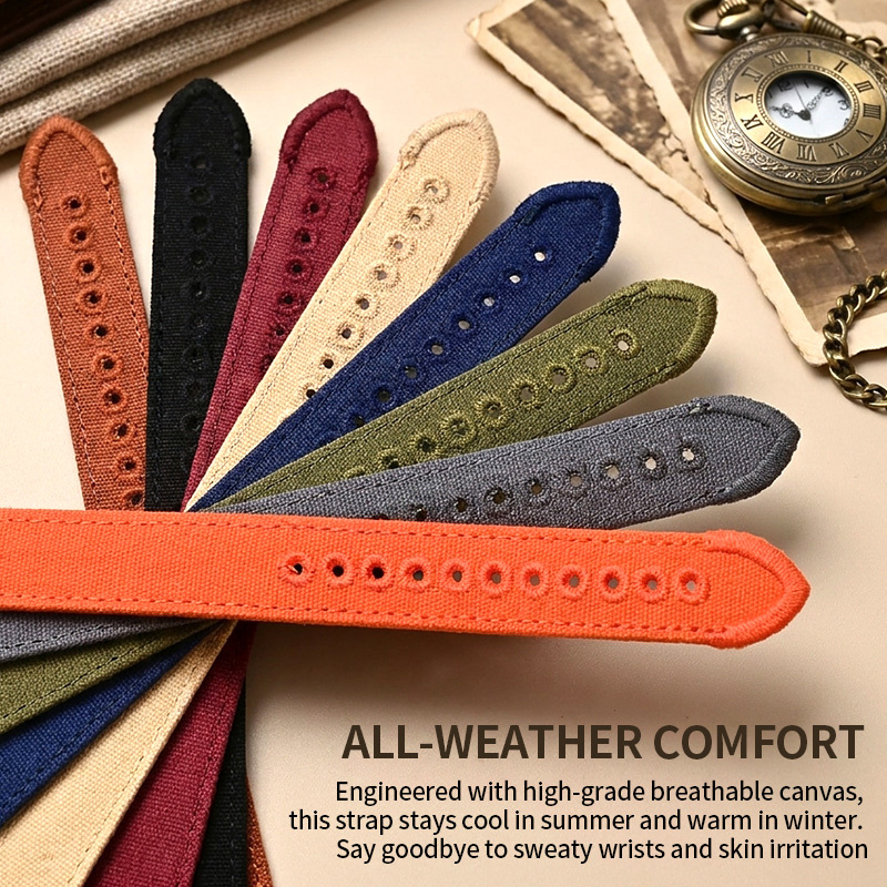 Canvas Watch Strap 18/20/22mm  - Canvas Strap Watch บทวิจารณ์และราคา