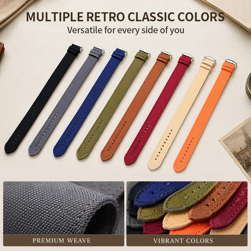 Canvas Watch Strap 18/20/22mm  - Canvas Strap Watch บทวิจารณ์และราคา