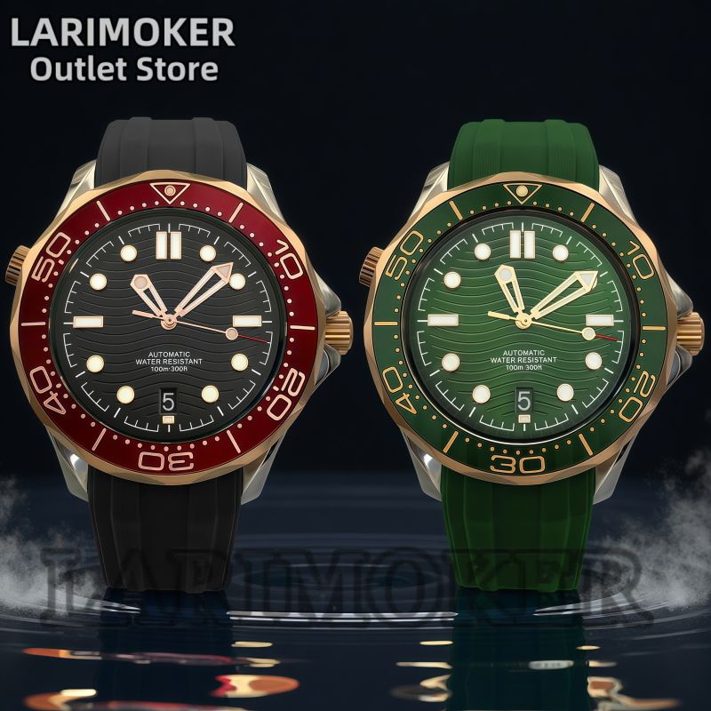 LARIMOKER 41mm Men's Luxury Au - Rubber Strap Diver บทวิจารณ์และราคา