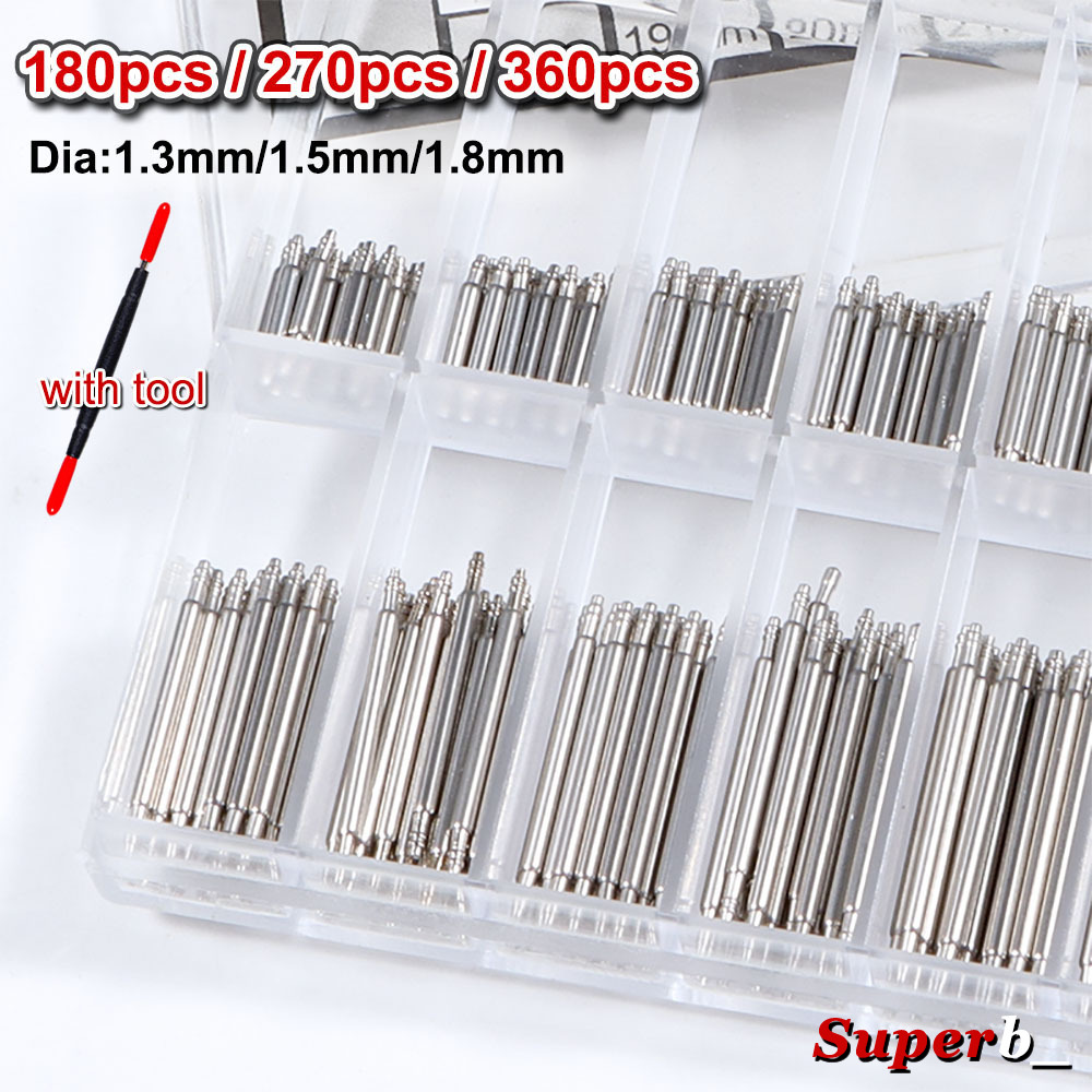 360pcs Dia 1.3mm/1.5mm/1.8mm S - Spring Bar Tool Set บทวิจารณ์และราคา