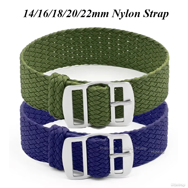 16mm 18mm 20mm 22mm Strap for  - Perlon Strap Woven บทวิจารณ์และราคา