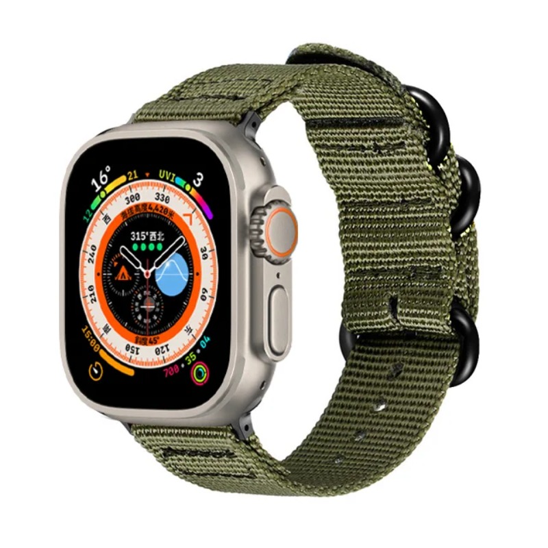 Nylon Canvas Strap For Apple W - Canvas Strap Watch บทวิจารณ์และราคา