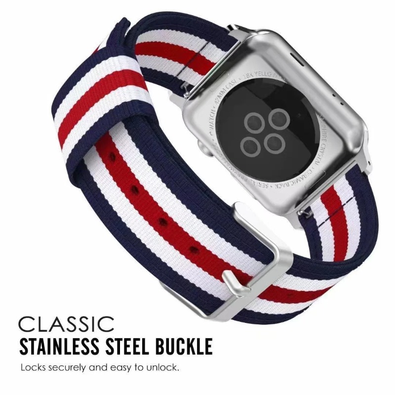 Nylon Canvas Strap For Apple W - Canvas Strap Watch บทวิจารณ์และราคา