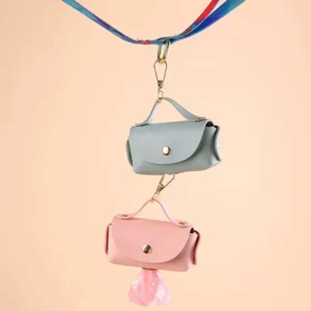 Elegant Leather Dog Poop Bag C - Leather Strap Quick Release บทวิจารณ์และราคา
