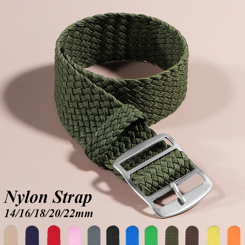 16mm 18mm 20mm 22mm Nylon Canv - Perlon Strap Woven บทวิจารณ์และราคา