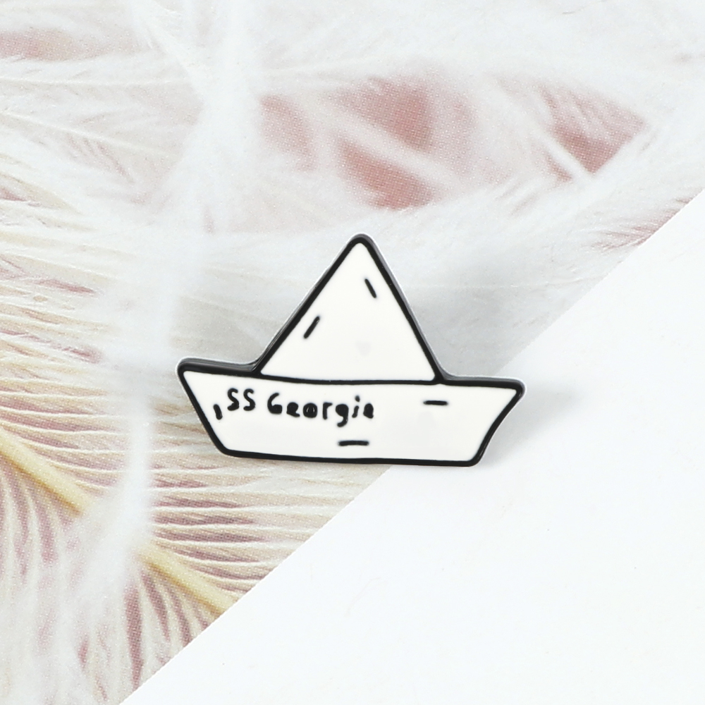 Paper Boat Enamel Pin SS Georg - Buckle Pin Ss บทวิจารณ์และราคา