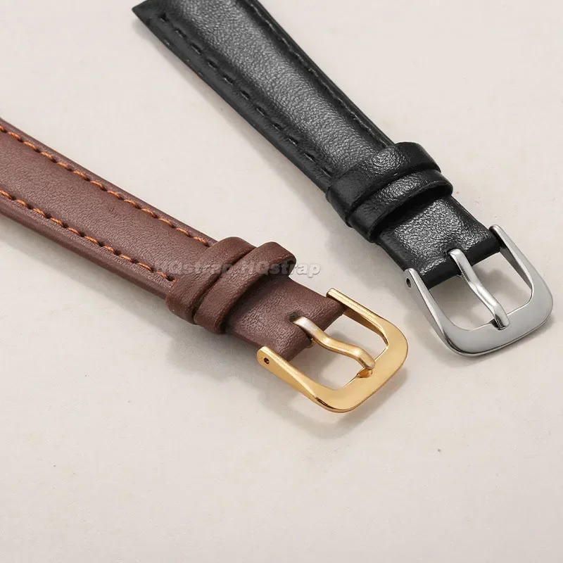 PU Leather Strap 10mm 12mm 14m - Suede Strap Watch บทวิจารณ์และราคา
