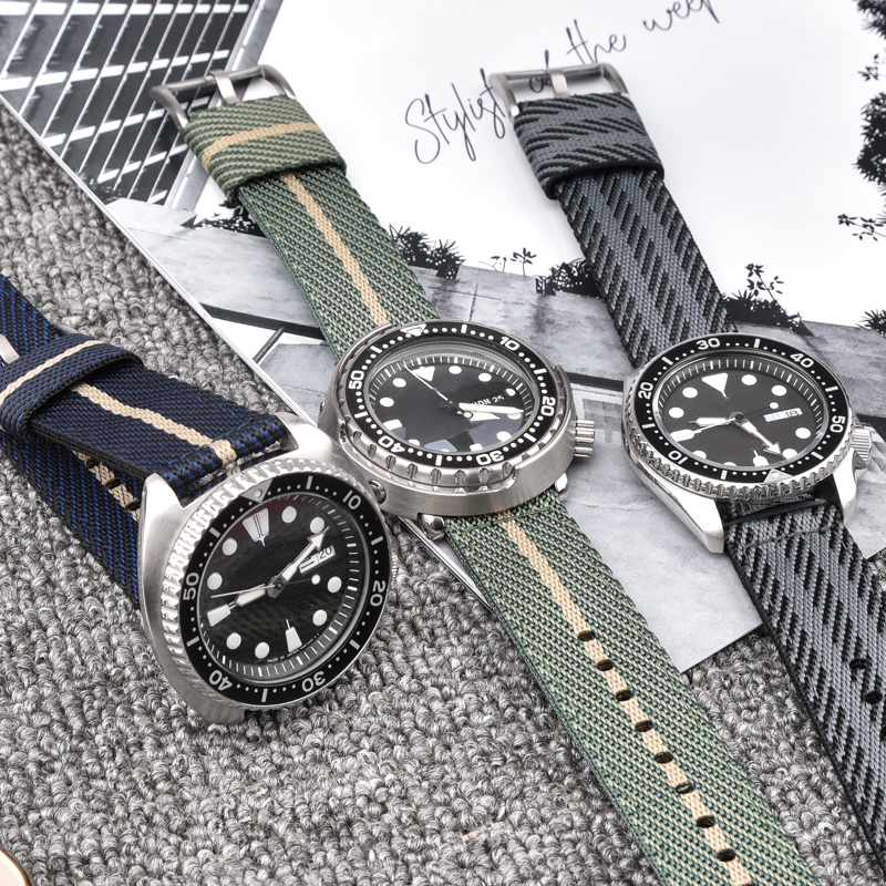 Woven Nylon Strap 18mm 20mm 22 - Nato Strap Nylon บทวิจารณ์และราคา