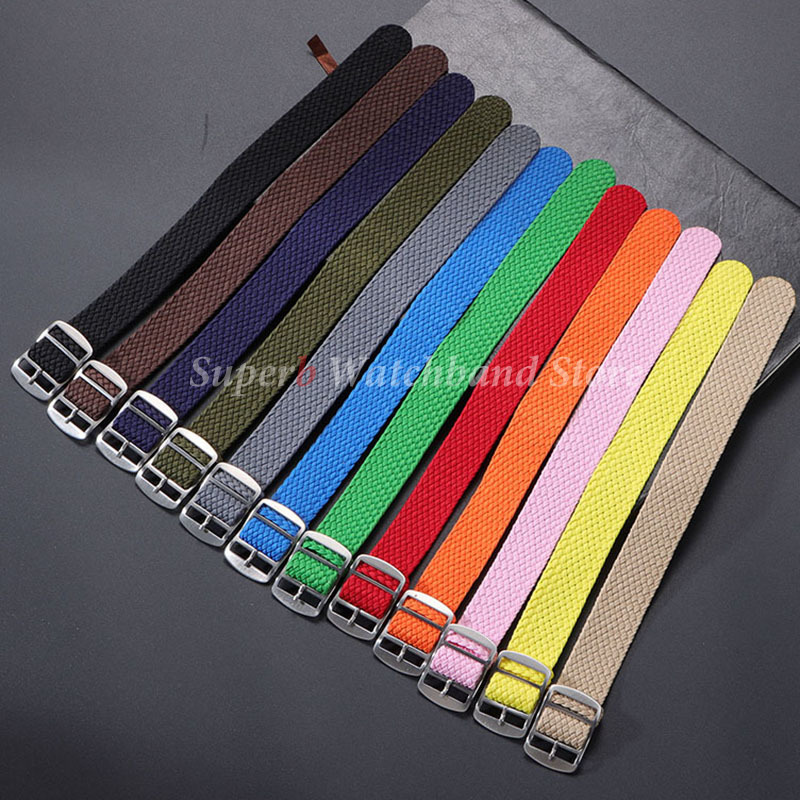 Nylon Woven Canvas Watch Band  - Perlon Strap Woven บทวิจารณ์และราคา