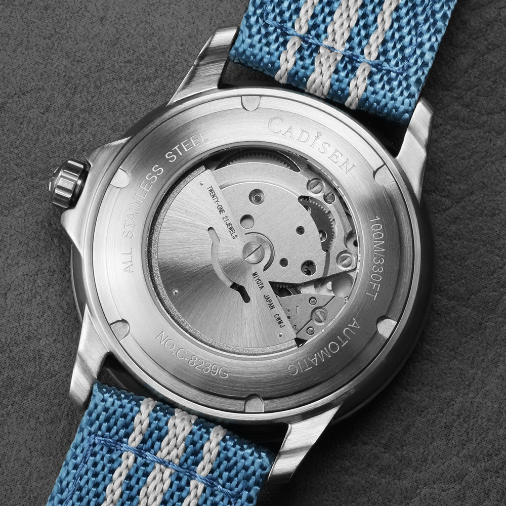 CADISEN Deep Explorer MIYOTA 8 - Canvas Strap Watch บทวิจารณ์และราคา