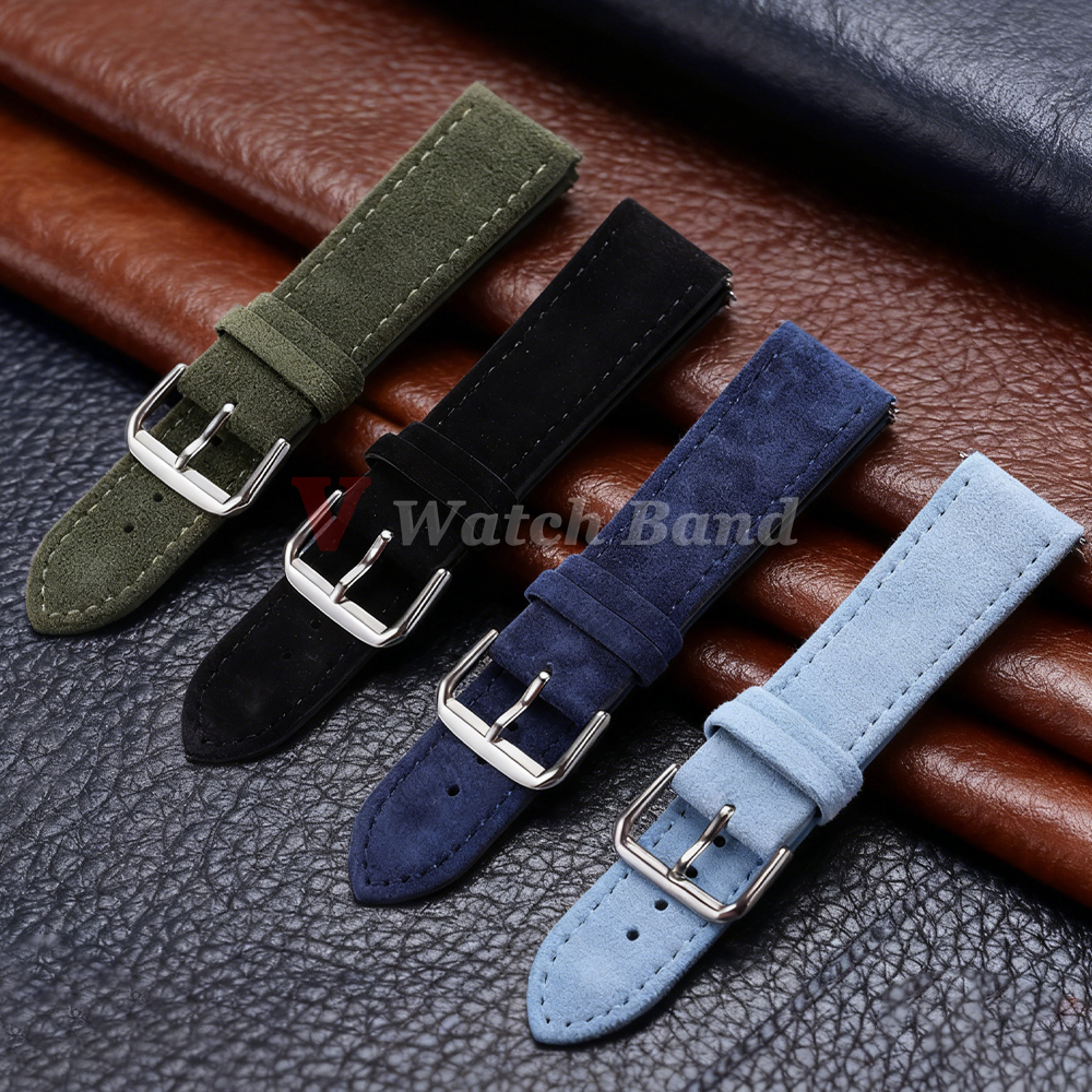 18/19/20/22mm Watch Band Genui - Suede Strap Watch บทวิจารณ์และราคา