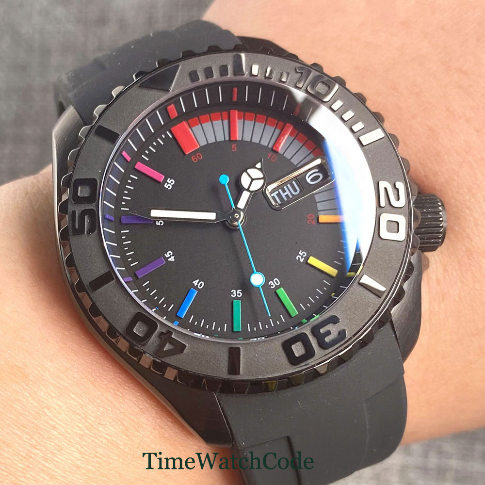 Tandorio 41mm 20ATM Diver Auto - Rubber Strap Diver บทวิจารณ์และราคา