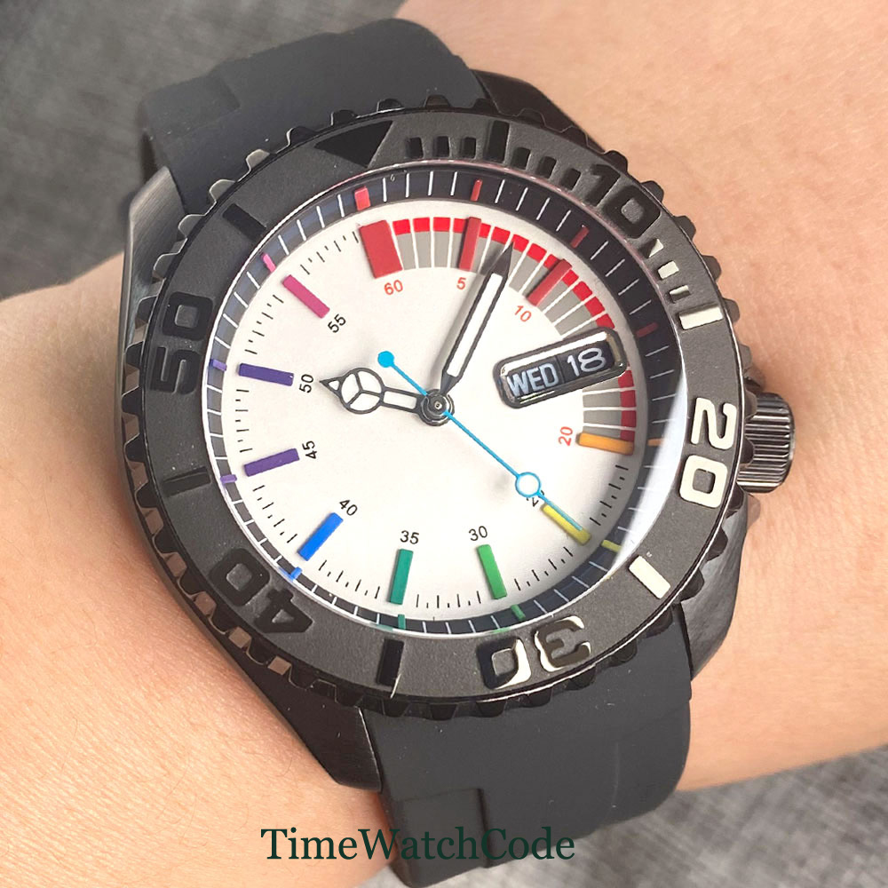 Tandorio 41mm 20ATM Diver Auto - Rubber Strap Diver บทวิจารณ์และราคา