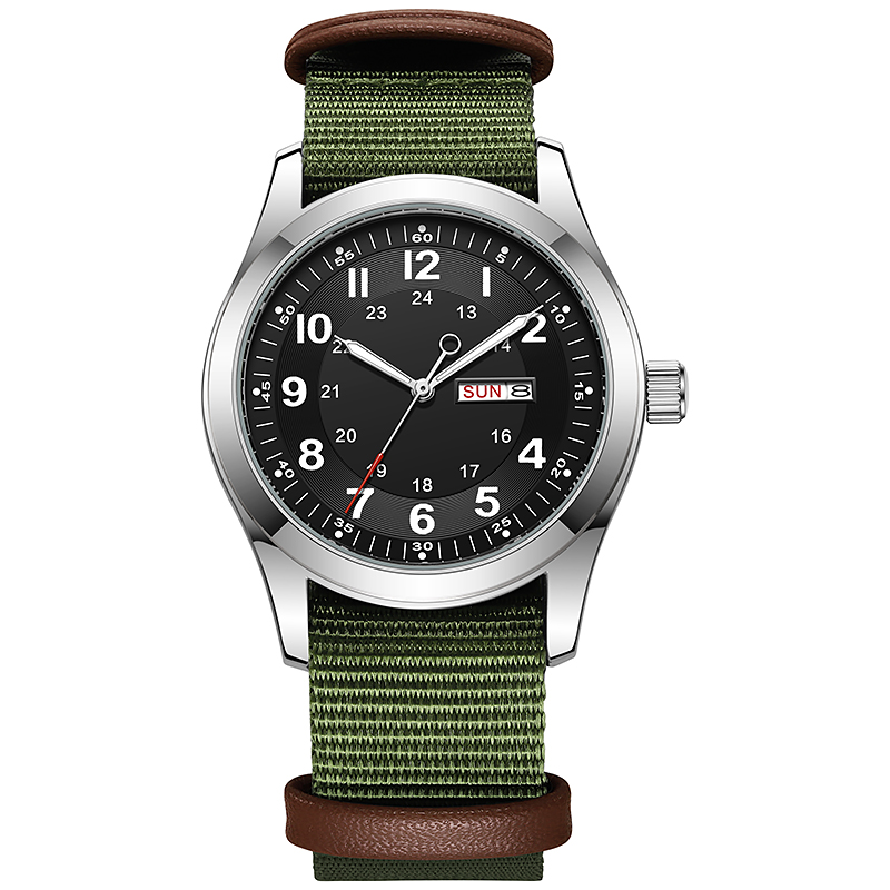 2026 Men's 42mm Watch Glow in  - Canvas Strap Watch บทวิจารณ์และราคา