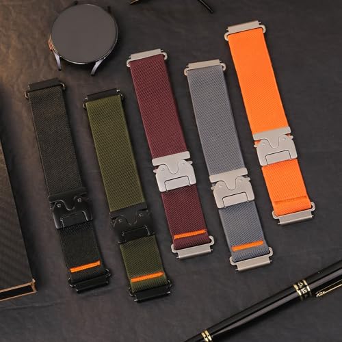 20mm 22mm band For Amazfit bip - Parachute Strap Elastic บทวิจารณ์และราคา