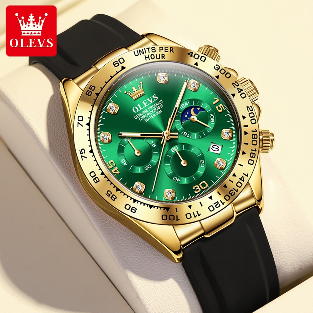 OLEVS 2875 Men's Watch Origina - Leather Watch Band Men บทวิจารณ์และราคา