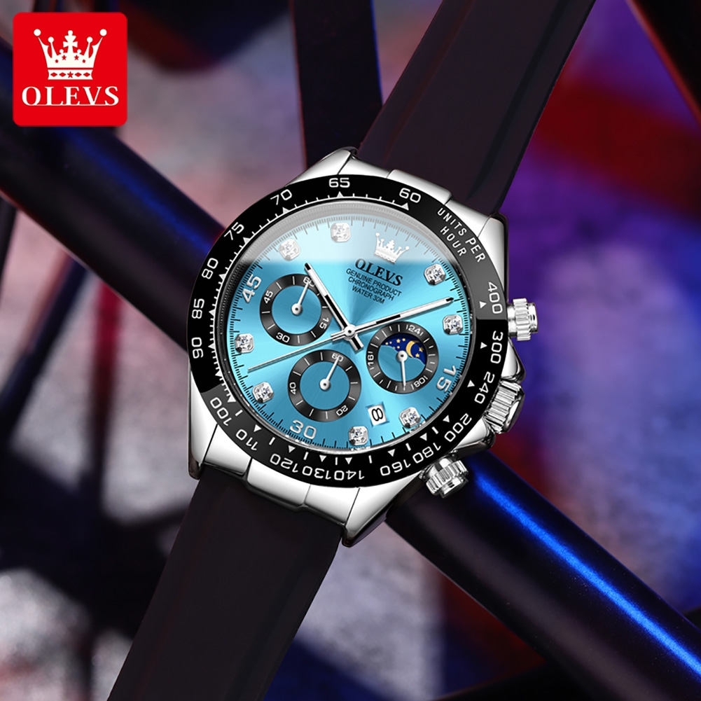 OLEVS 2875 Men's Watch Origina - Leather Watch Band Men บทวิจารณ์และราคา