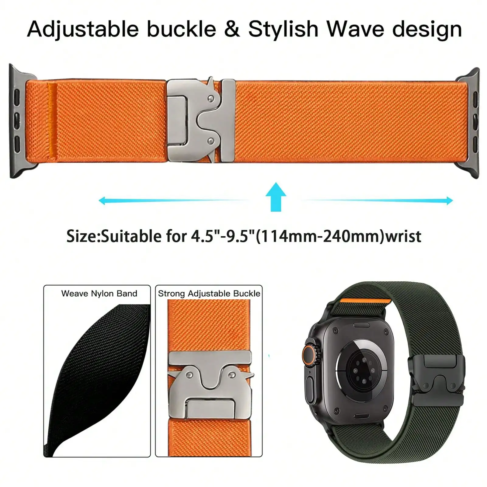 Elastic Sport Bands Compatible - Parachute Strap Elastic บทวิจารณ์และราคา