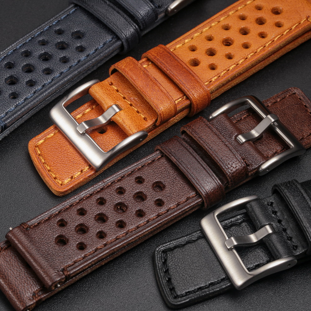 Hemsut Cowhide Watch Band Quic - Leather Strap Quick Release บทวิจารณ์และราคา